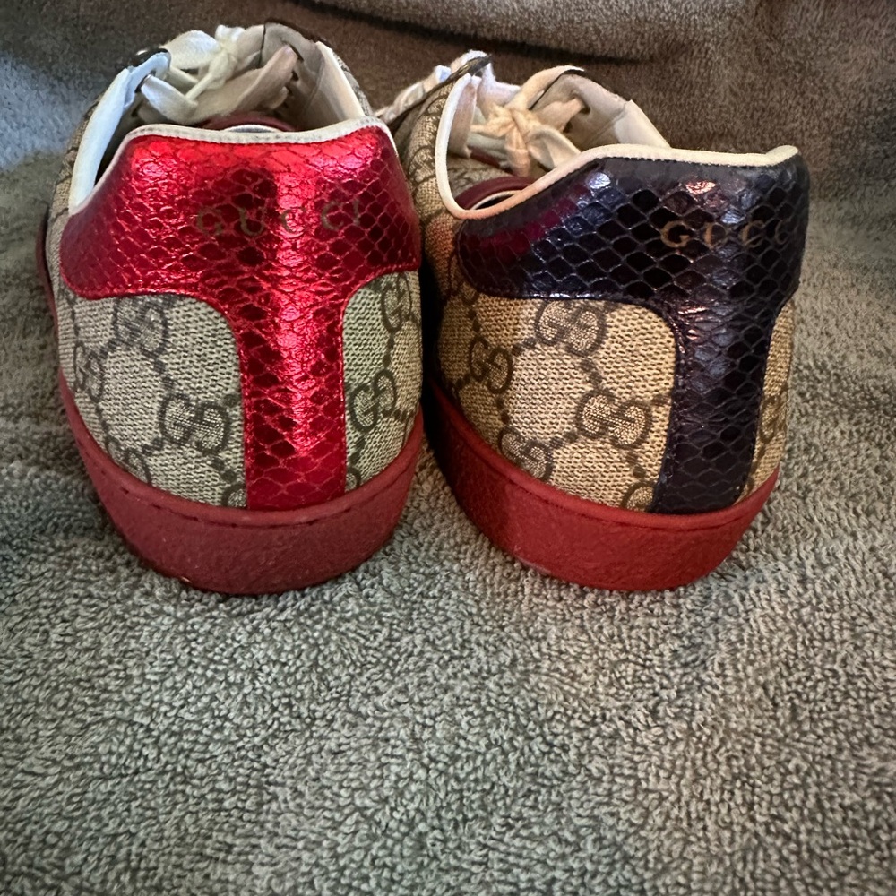 Gucci GG Men's Sneakers with Red and Blue Accents